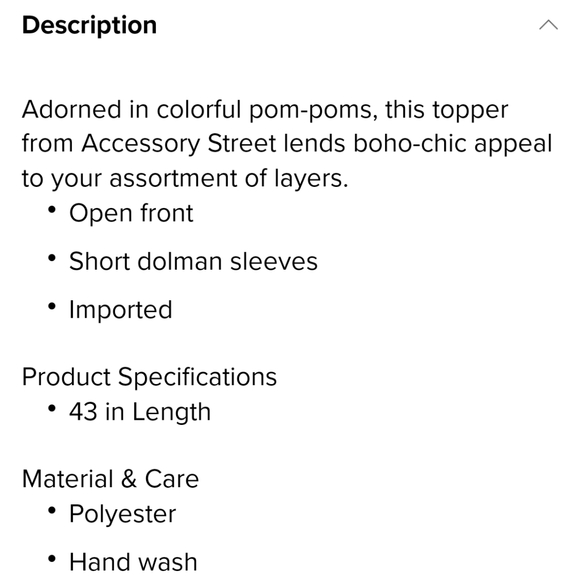 Pom Pom Rainbow Topper from Accessory Street is perfect for just a lite coverup - Picture 6 of 6